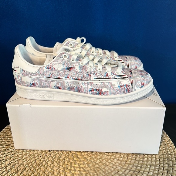 New Rare Adidas Disney X Edition Stan Smith 3D Mickey Mouse Comic Strip Sneakers - Picture 9 of 10